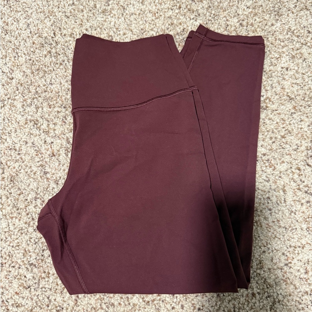 Athleta Maroon 7/8 Leggings